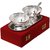 In Indea Silver Plated Brass Bowl With Tray Set Of 5 Pieces