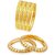 Jewels Kafe Designer Golden Bangles Combo Set of 6