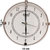 Ajanta White Wall Clock 411w