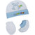 Visach  blue cap and accessories combo set for new born baby