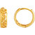 Asmitta Glorious Bali Hoop Gold Plated Earring For Women