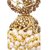 Meia Gold Plated Brown Alloy Jhumkis For Women