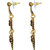 Asmitta Dazzling Dangle Gold Plated Trible Muse Stylish Earring For Women