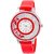 true choice new branded fashion  Red Color With Rectangular Crystal Studded Dial Watch For Women 6 month warranty