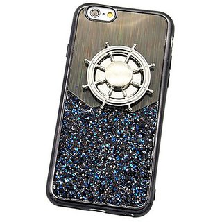 Iphone 7Plus Black glitter case with fidget spinner