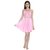Temfen Pink Color Short satin Nighty Baby Doll