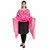 Lionize Woman's Chanderi Silk Dupatta (Pink)