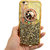 Iphone 6 Gold glitter case with fidget spinner