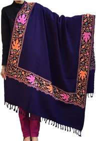Womens Side Border Aari Work Shawl Exactly As Shown-Branded Product