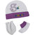 Visach  purple cap and accessories combo set for new born baby