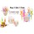 Dansing Dolls FANCY Plastic FRUIT FORK (BUY 1 GET 1 FREE) Set Of 2 Fruit Forks Multicolor