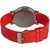 The Shopoholic Round Dial Red Strap Analog Watch For Women