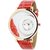 The Shopoholic Round Dial Red Strap Analog Watch For Women