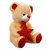 Mable Premium Quality Star Bear Butter Stuffed Plush toy Big Teddy Bear Soft Toy Kids Cute Gifts (40 CM)- 1 Feet 4 Inches Long