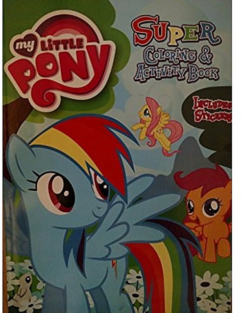 buy my little pony super coloring  activity book includes