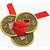 keepcart Goods New And Very Usefull 3 Lucky Coins Tied Red Ribbon Luck Wealth F