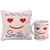 Sky Trends Valentine Day Best Couple love You Surpirse Gifts For Wife Girlfriend Husband Printed mug with Cushion Cover 166