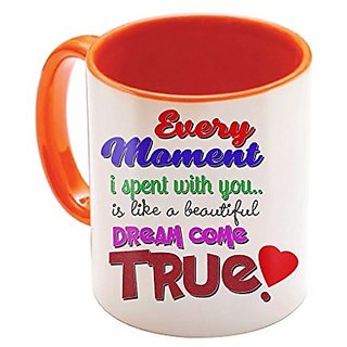 Sky Trends Valentine Gifts For Boyfriend Friend Love Printed Mug Sky Trends Valentine Gifts For Boyfriend Friend Love Printed Mug Orange I U Forever Perfect