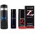 Deo Dhamaka Sale - ICE Spray deo With Hot collection deo  Black Z Pocket Perfume - 75ml (Set of 3)