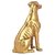 Pure Brass Metal Sitting Dog Model Home In Decorative Indian Art By Bharat Haat BH04975