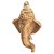 Decorative Shree Ganesha Face Brass Handicraft Wall Hanging By Bharat Haat BH05434