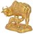 Pure Brass Metal Cow With Calf In Fine Finishing And Decorative Indian Art By Bharat Haat BH04980