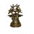 Brass Metal Statue Of God Radha Krishna With Tree Small With Peacock By Bharat Haat BH01188