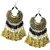 muccasacra Party special Golden Finish Sterling Silver, Fabric Tassel Dangle Earring