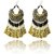 muccasacra Party special Golden Finish Sterling Silver, Fabric Tassel Dangle Earring