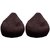 Home Berry  XL Brown Bag Cover Set Of 2 (Without Beans)