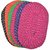 Pack of 6 Weaved Multicolor Cotton Door Mats (Set of 6) (23X15cm)