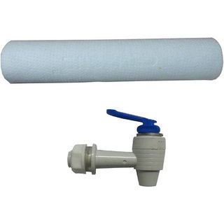 Xisom SPUN FILTER WITH TAP Solid Filter Cartridge USED IN ALL TYPE OF R.O WATER PURIFIER