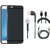 Vivo V3 Soft Silicon Slim Fit Back Cover with Earphones, USB Cable and AUX Cable