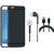 Vivo V3 Soft Silicon Slim Fit Back Cover with Earphones and USB Cable