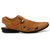 El Paso Men's Synthetic Leather Tan Velcro Casual Sandals
