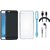 Vivo Y55 Soft Silicon Slim Fit Back Cover with Silicon Back Cover, Earphones, USB LED Light and USB Cable