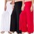 Casual Wear Combo Multi Color Satin Laycra Plazo (Pack Of 3)