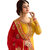 Women's Yellow Georgette Party Wear Embroidered Semi-Stitched Salwar Suit