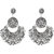 Meia Silver Plated Designer 4 Earrings For Women