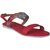 Flora Red Flat Sandal For Women