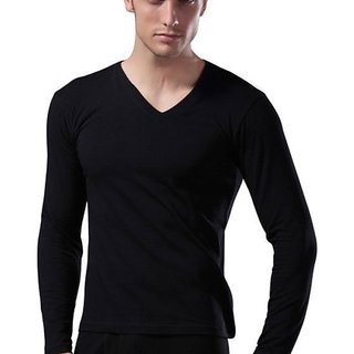 Buy Black Thermal T-Shirt V-Neck - Size 90cm (Standard size) Online ...