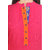 Meia Pink Embroidered Rayon Stitched Kurti