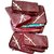 Kuber Industries™ 3 Layered Quilted Polka Dots Maroon Saree Cover Set Of 5 Pcs