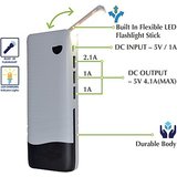 Hamine fast charge Desk Lamp 15000 MAh Power Bank (White,black)