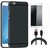 Redmi Y1 Soft Silicon Slim Fit Back Cover with Tempered Glass and USB Cable