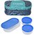 Carrolite Set Of 2 Solace BlueGreen Lunchbox2 Plastic Container  1 Plastic Chapati tray