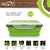 Home Puff Collapsible Dry Snacks Container Bento BPA Free-Silicon, Microwave/ Dishwasher Safe (400 ML)