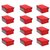 Kuber Industries™ Saree Cover Set of 12 Pcs in Non Woven Material (Red)
