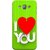 FUSON Designer Back Case Cover for Samsung Galaxy A8 (2015) :: Samsung Galaxy A8 Duos (2015) :: Samsung Galaxy A8 A800F A800Y (Just Green Say Always I Love You Red Hearts Couples)