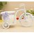 Sky Trends Flower Cycle white flower Plastic Basket Cycle with Artificial Flower amp Plant Showpiece Gift Set